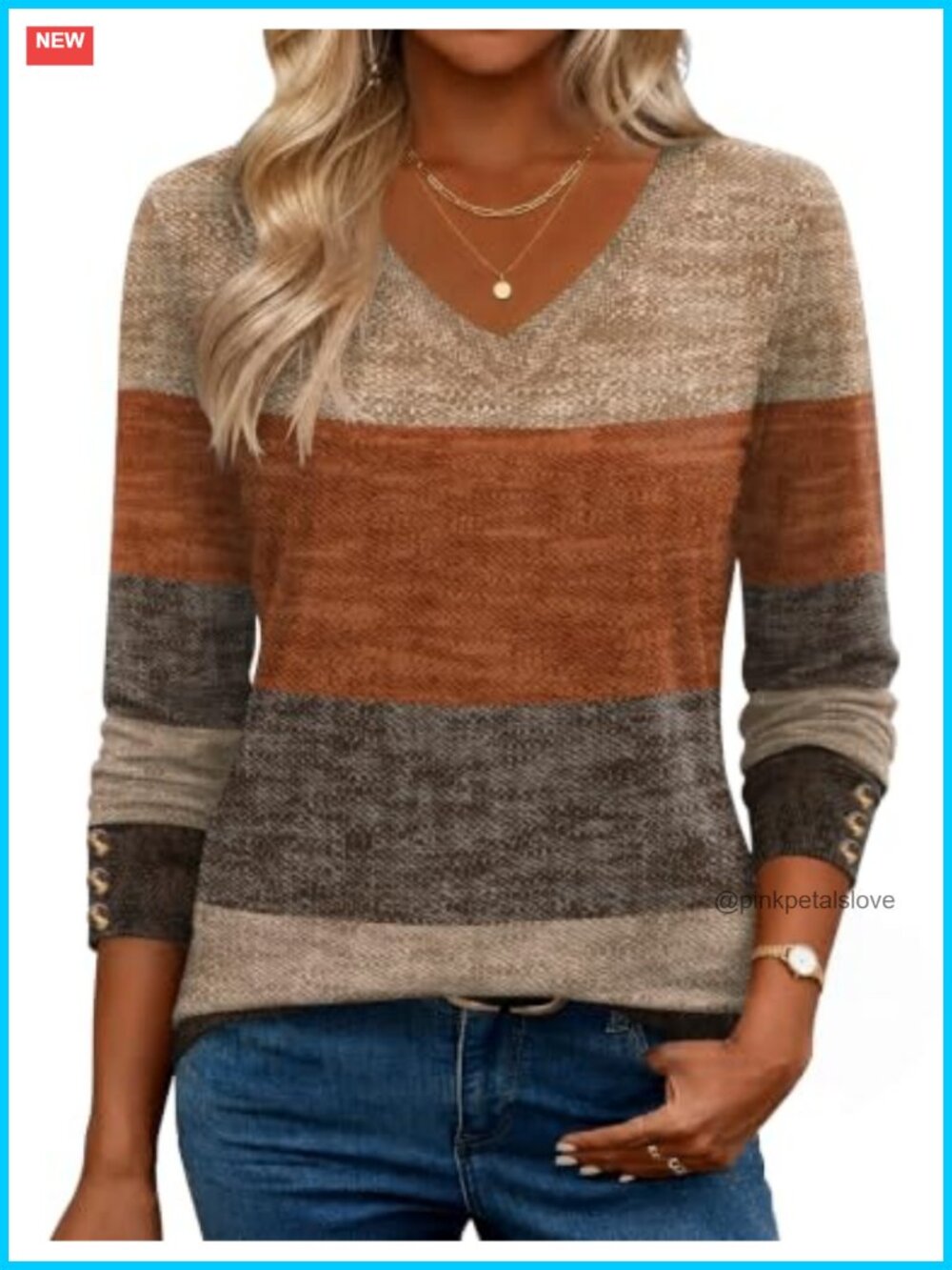 Zeagoo Womens Long Sleeve V Neck Tunic Top Casual Blouse Loose Fit